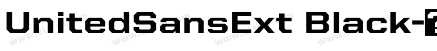 UnitedSansExt Black字体转换